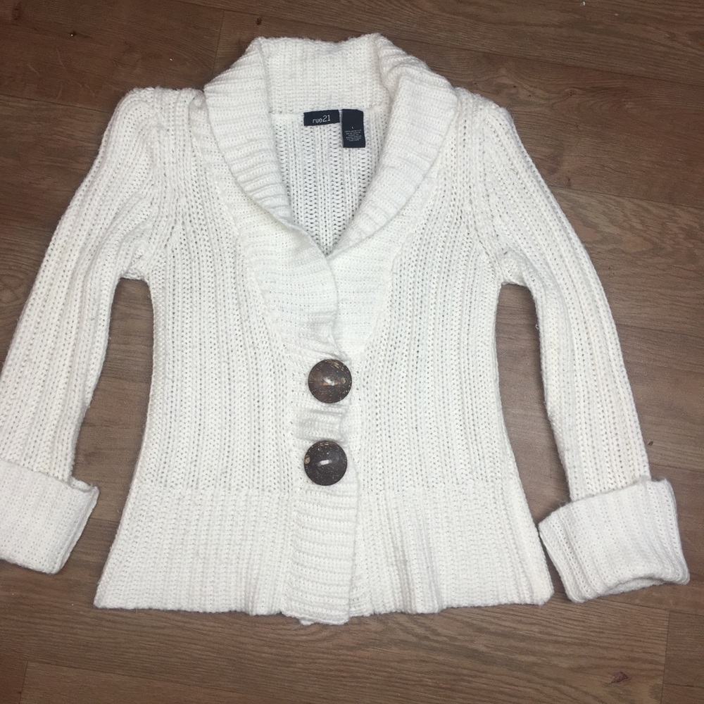 Knits sweater worm white\ivory szL